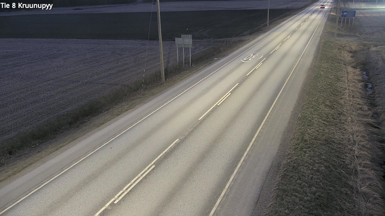 Weather Camera Image Road 8 Kruunupyy, Kruunupyy, Pohjanmaa