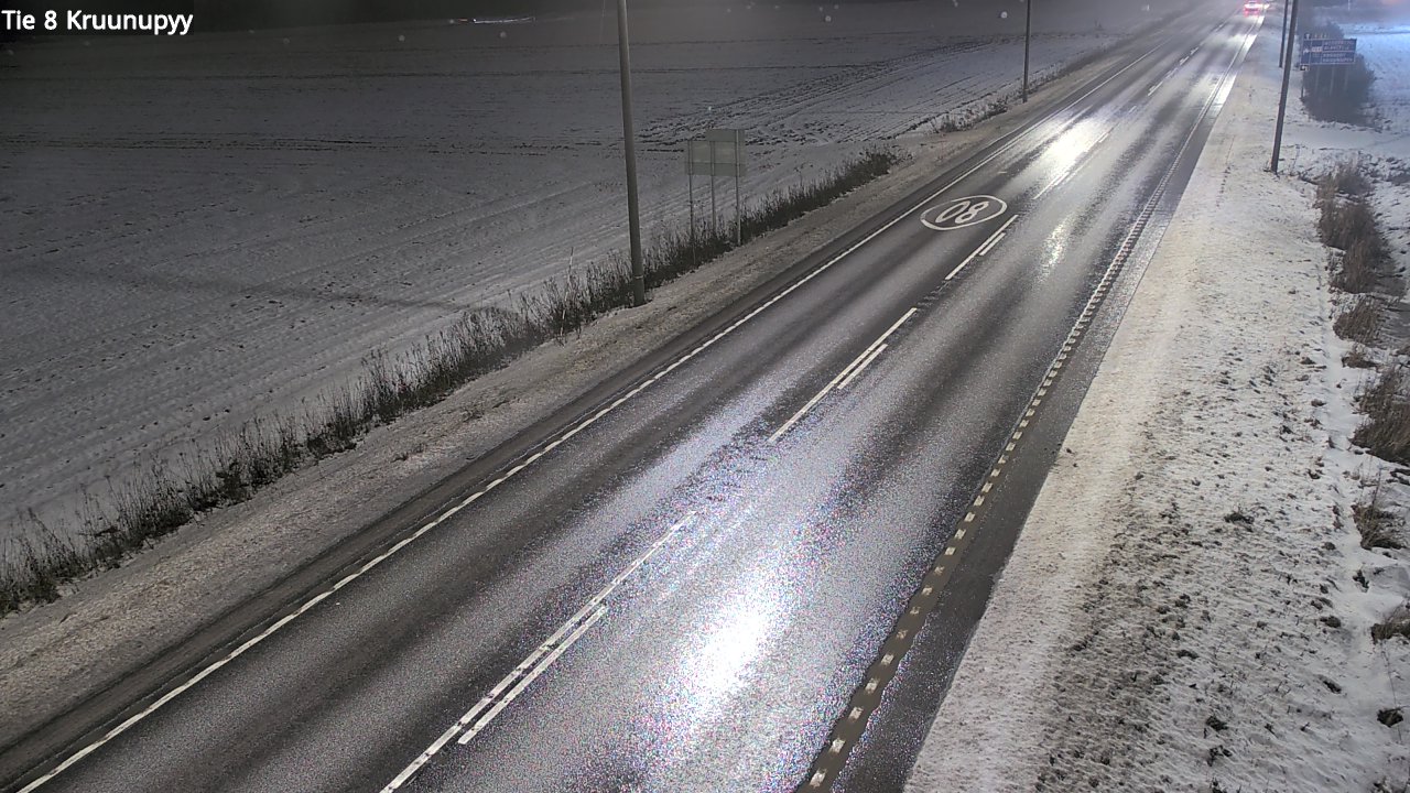 Weather Camera Image Väg 8 Kronoby, Kruunupyy, Pohjanmaa