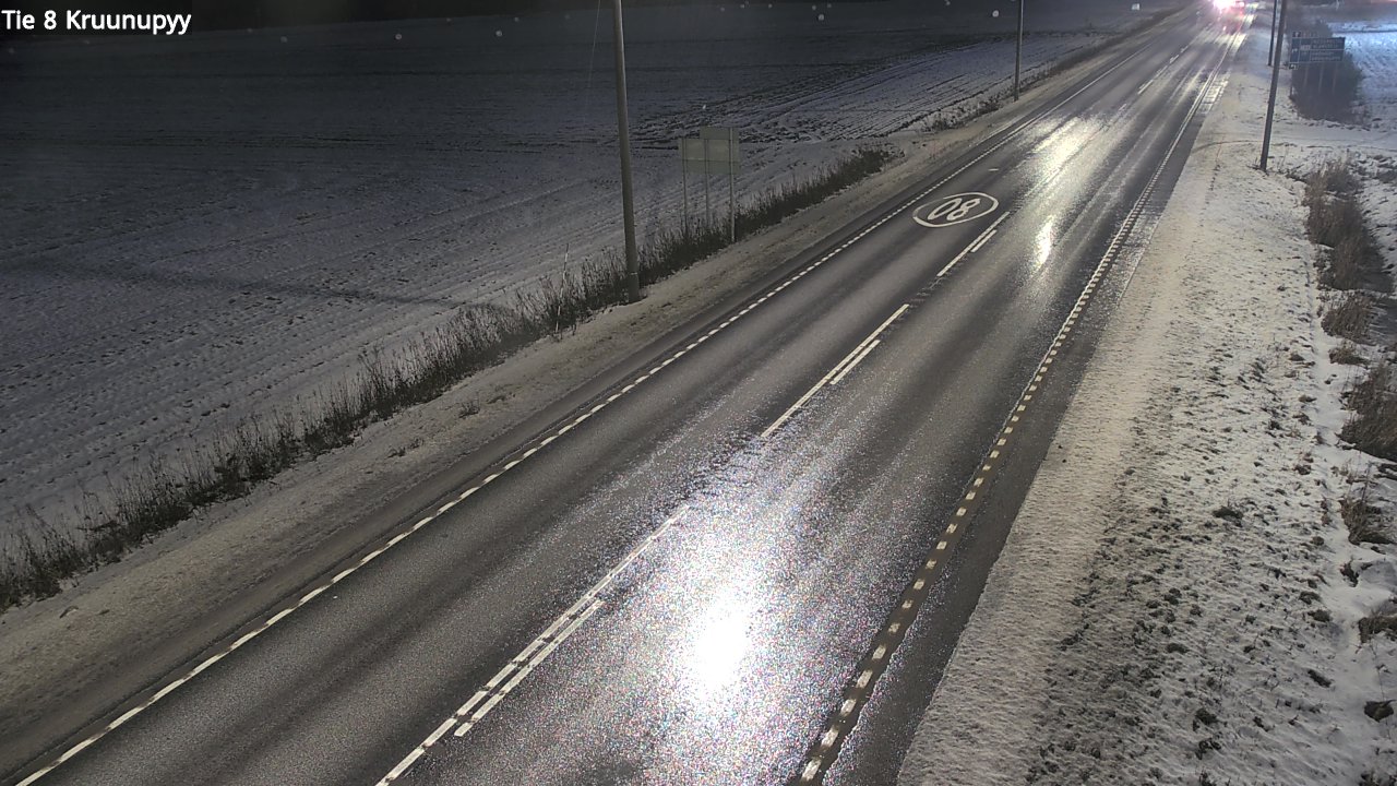 Weather Camera Image Väg 8 Kronoby, Kruunupyy, Pohjanmaa