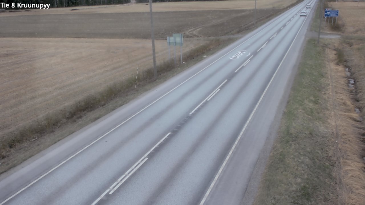 Weather Camera Image Väg 8 Kronoby, Kruunupyy, Pohjanmaa