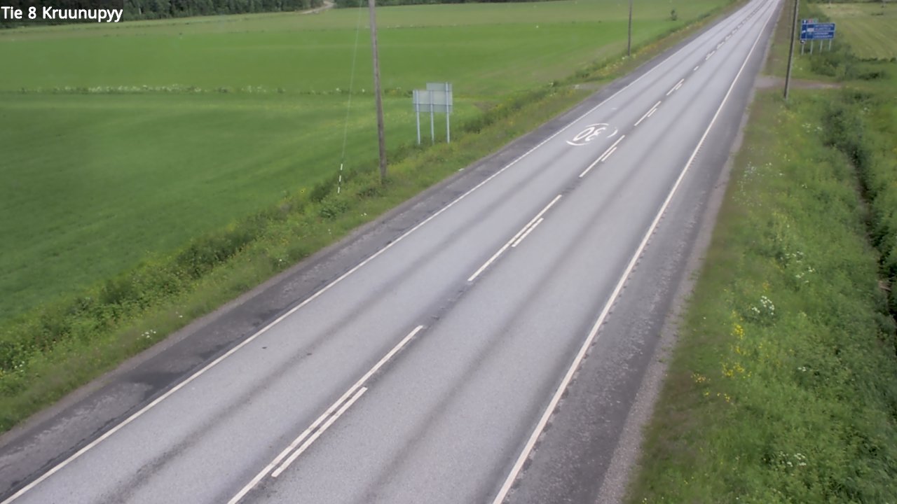 Weather Camera Image Road 8 Kruunupyy, Kruunupyy, Pohjanmaa