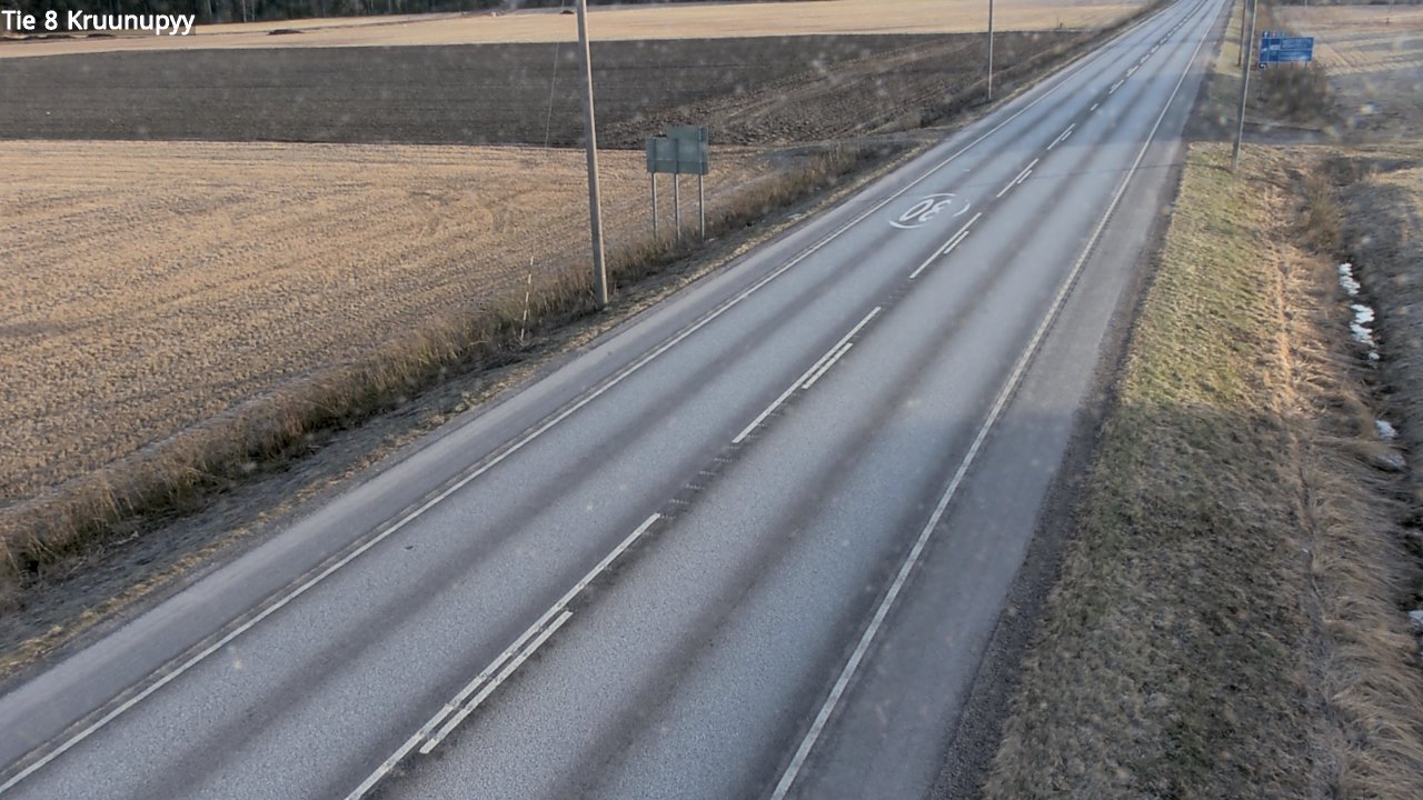 Weather Camera Image Road 8 Kruunupyy, Kruunupyy, Pohjanmaa