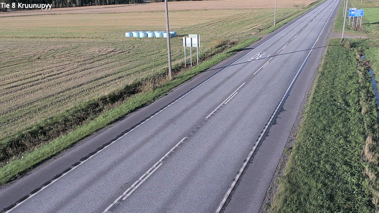 Weather Camera Image Väg 8 Kronoby, Kruunupyy, Pohjanmaa