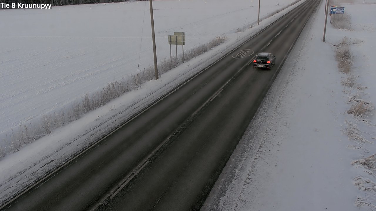 Weather Camera Image Väg 8 Kronoby, Kruunupyy, Pohjanmaa