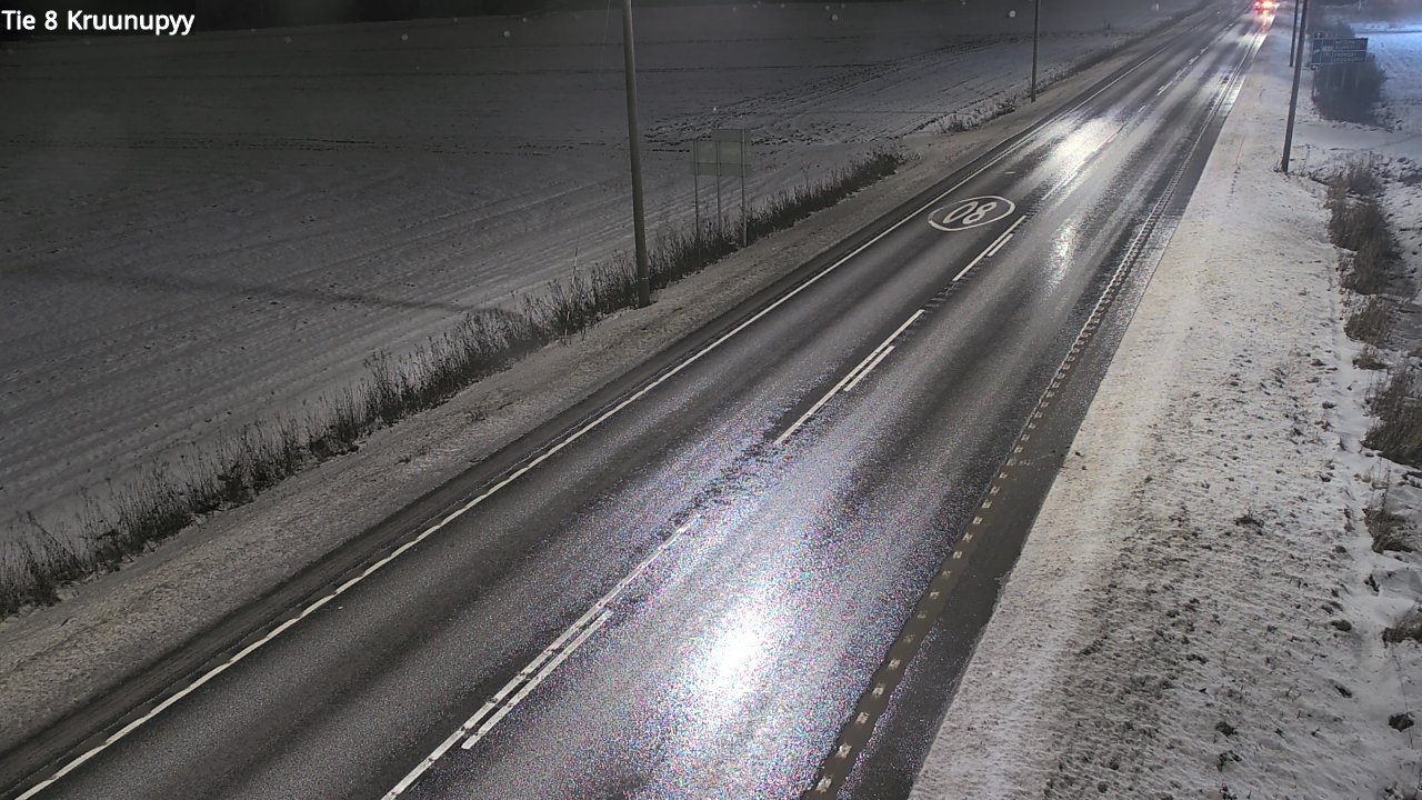 Weather Camera Image Väg 8 Kronoby, Kruunupyy, Pohjanmaa
