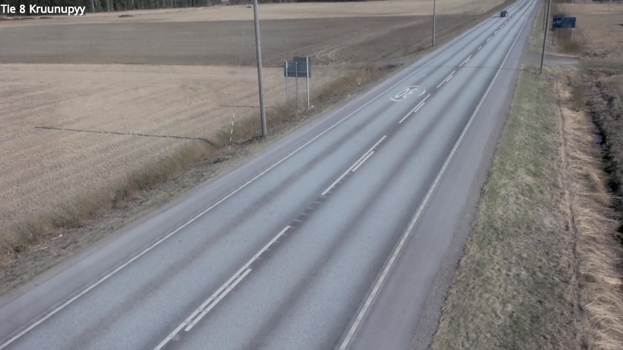 Weather Camera Image Väg 8 Kronoby, Kruunupyy, Pohjanmaa