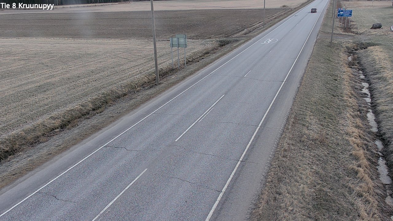 Weather Camera Image Väg 8 Kronoby, Kruunupyy, Pohjanmaa