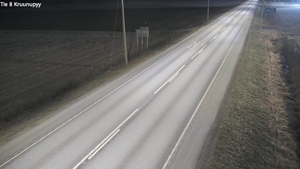 Weather Camera Image Road 8 Kruunupyy, Kruunupyy, Pohjanmaa