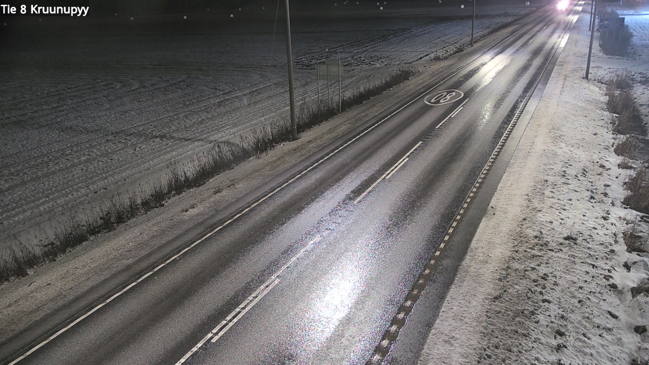 Weather Camera Image Väg 8 Kronoby, Kruunupyy, Pohjanmaa