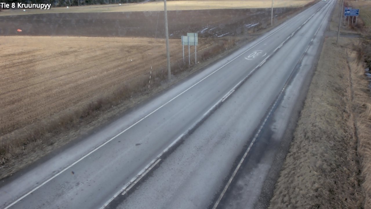 Weather Camera Image Väg 8 Kronoby, Kruunupyy, Pohjanmaa