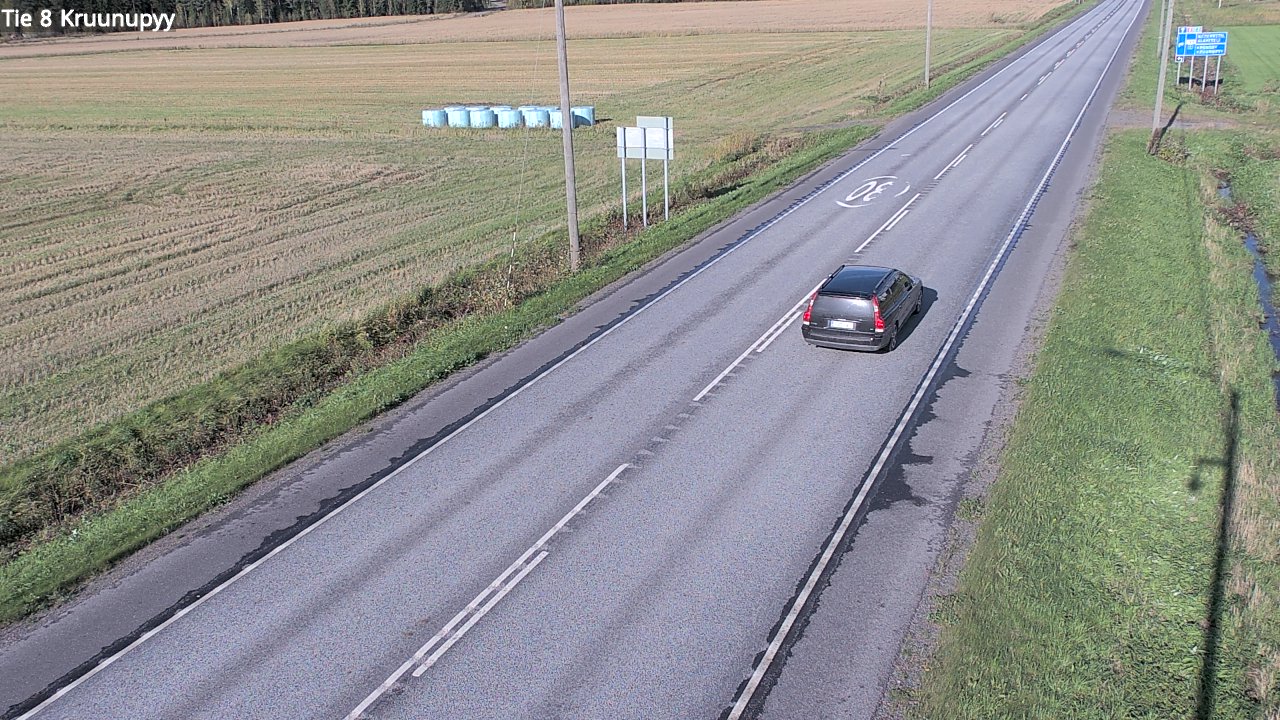 Weather Camera Image Väg 8 Kronoby, Kruunupyy, Pohjanmaa