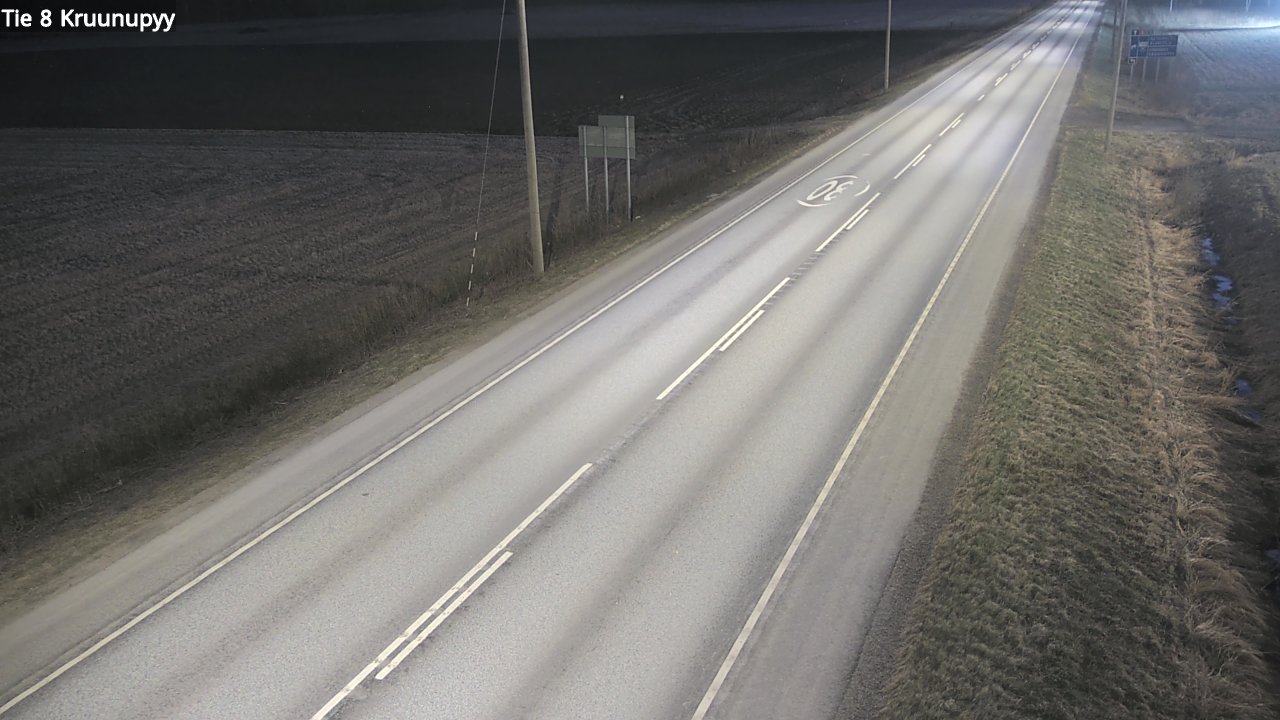 Weather Camera Image Road 8 Kruunupyy, Kruunupyy, Pohjanmaa
