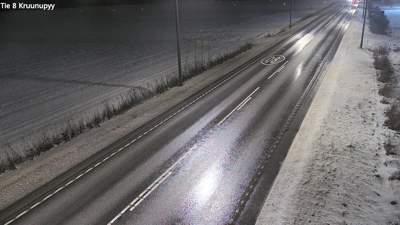 Weather Camera Image Väg 8 Kronoby, Kruunupyy, Pohjanmaa