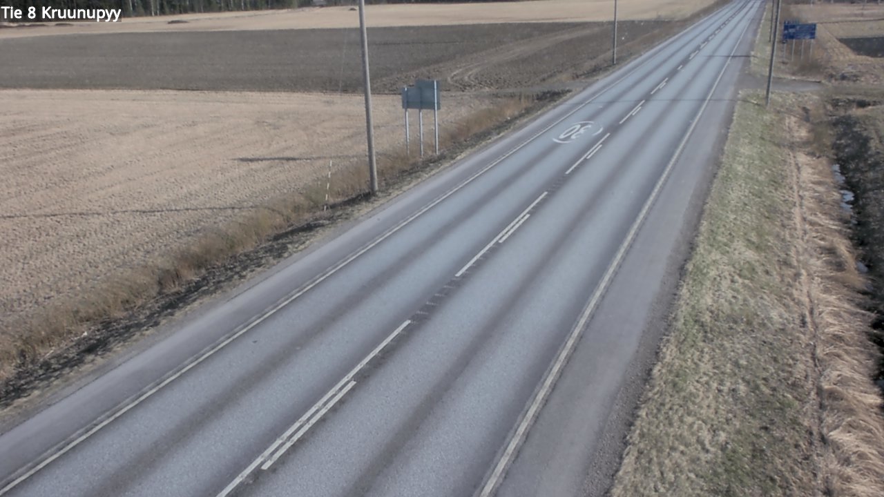 Weather Camera Image Road 8 Kruunupyy, Kruunupyy, Pohjanmaa