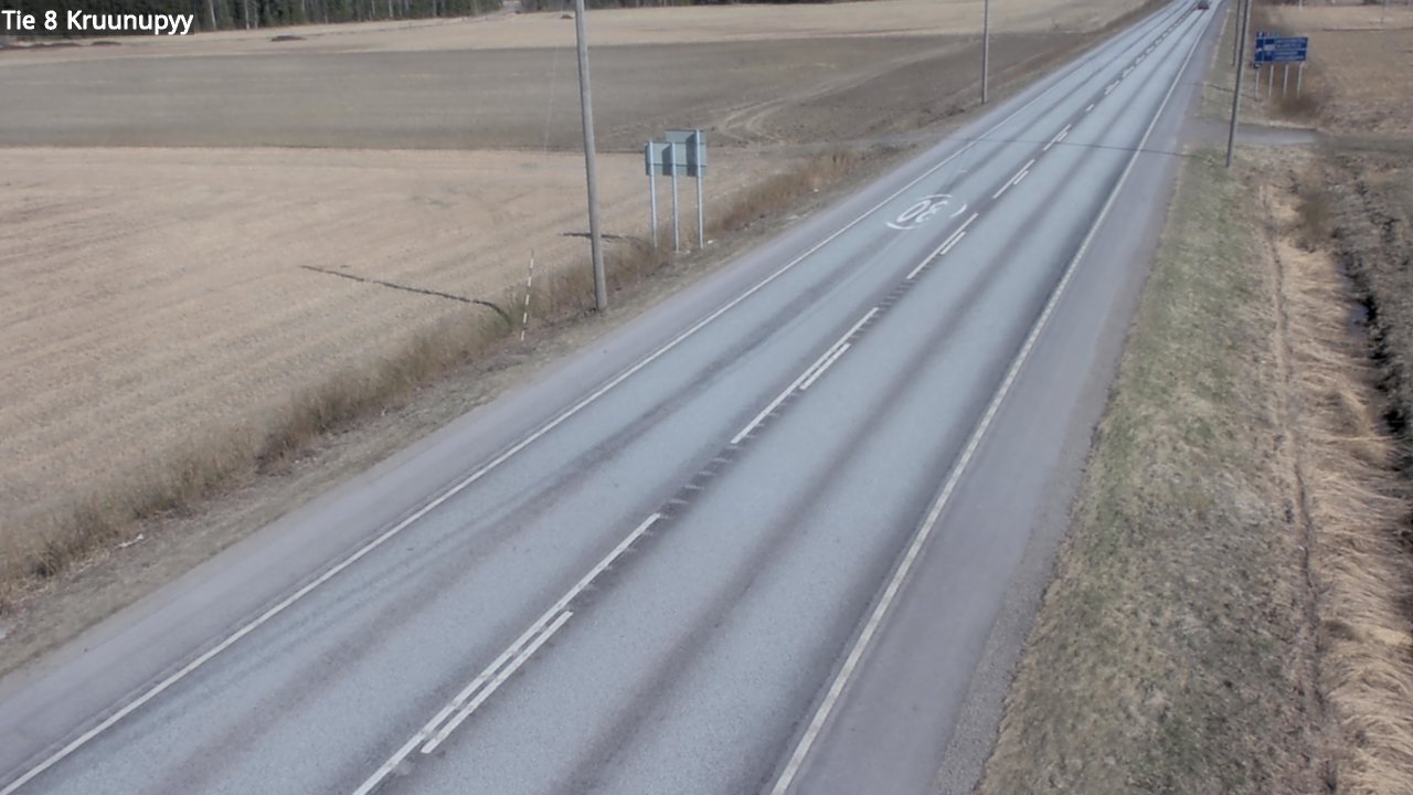 Weather Camera Image Road 8 Kruunupyy, Kruunupyy, Pohjanmaa