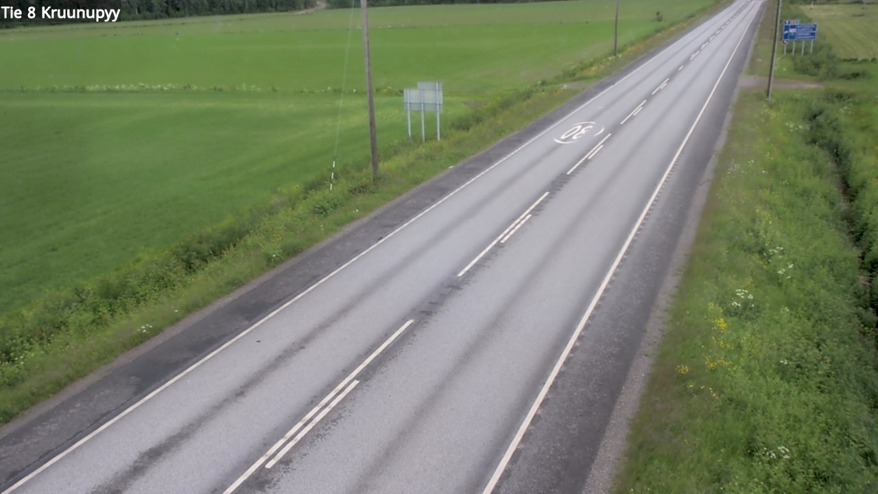Weather Camera Image Road 8 Kruunupyy, Kruunupyy, Pohjanmaa