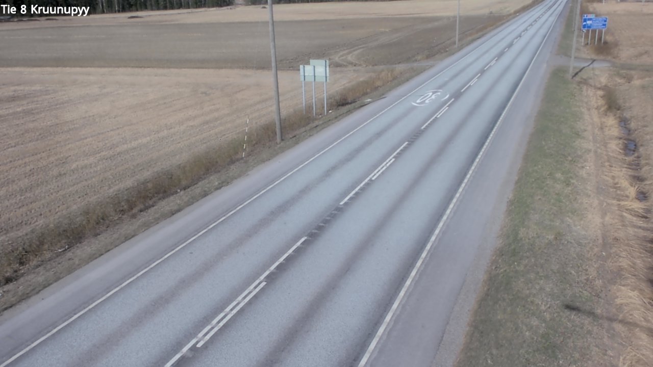 Weather Camera Image Road 8 Kruunupyy, Kruunupyy, Pohjanmaa