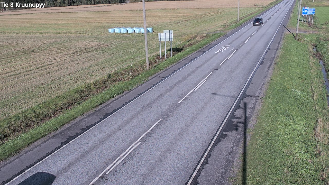 Weather Camera Image Väg 8 Kronoby, Kruunupyy, Pohjanmaa