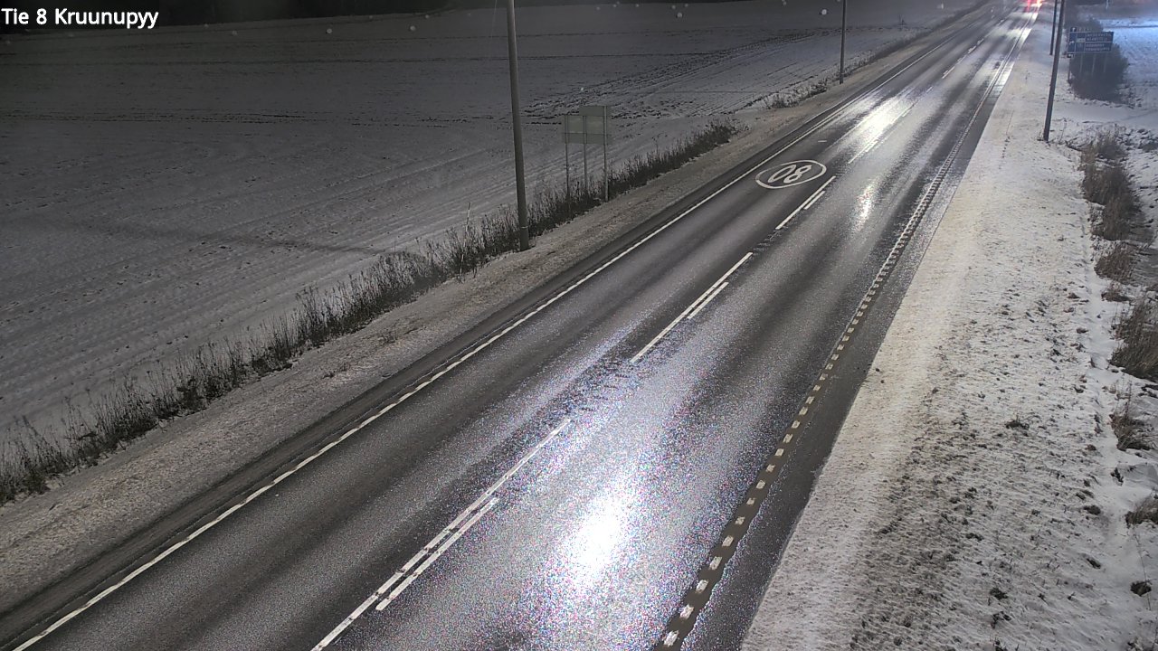 Weather Camera Image Väg 8 Kronoby, Kruunupyy, Pohjanmaa