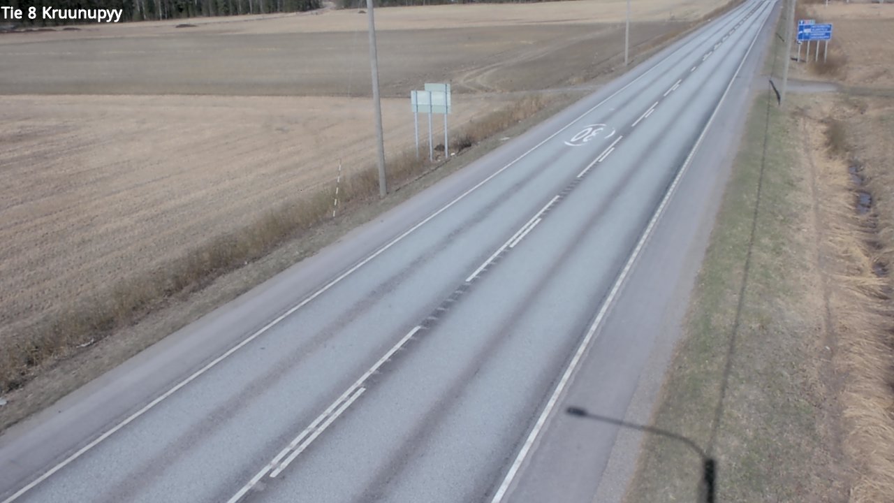 Weather Camera Image Road 8 Kruunupyy, Kruunupyy, Pohjanmaa