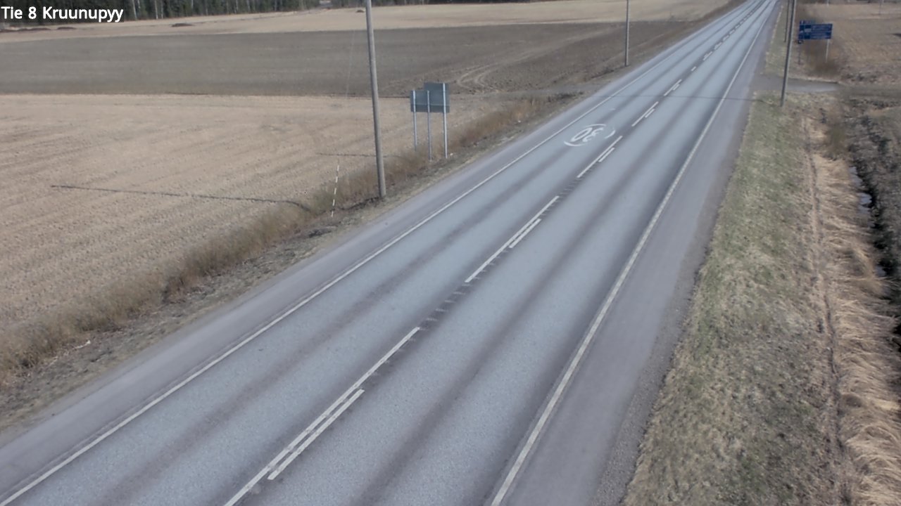 Weather Camera Image Road 8 Kruunupyy, Kruunupyy, Pohjanmaa
