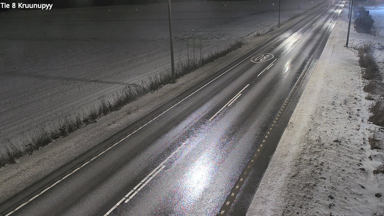 Weather Camera Image Väg 8 Kronoby, Kruunupyy, Pohjanmaa