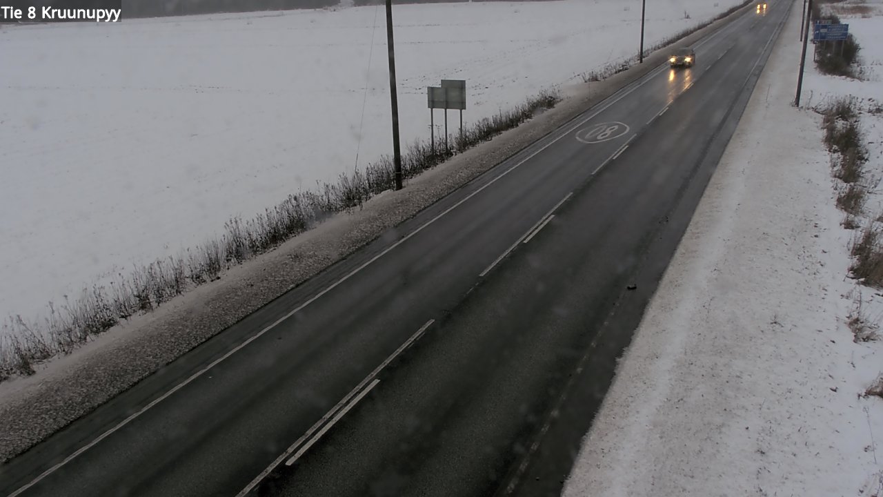 Weather Camera Image Väg 8 Kronoby, Kruunupyy, Pohjanmaa