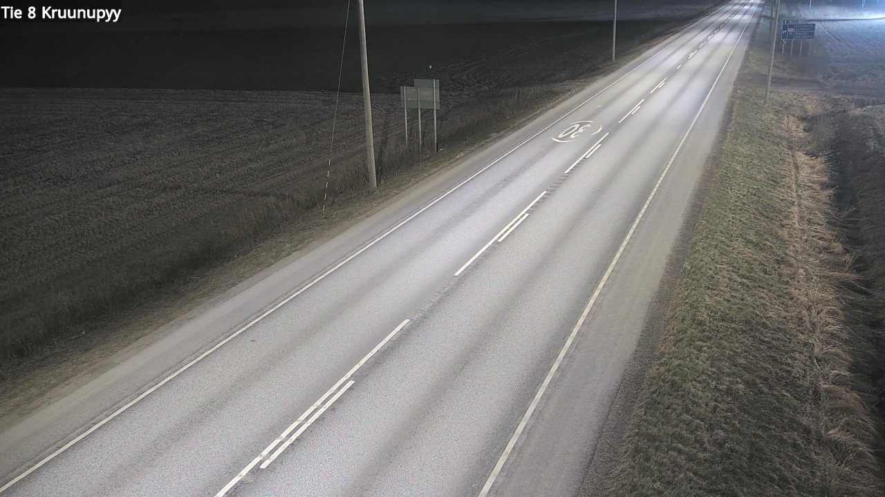 Weather Camera Image Road 8 Kruunupyy, Kruunupyy, Pohjanmaa