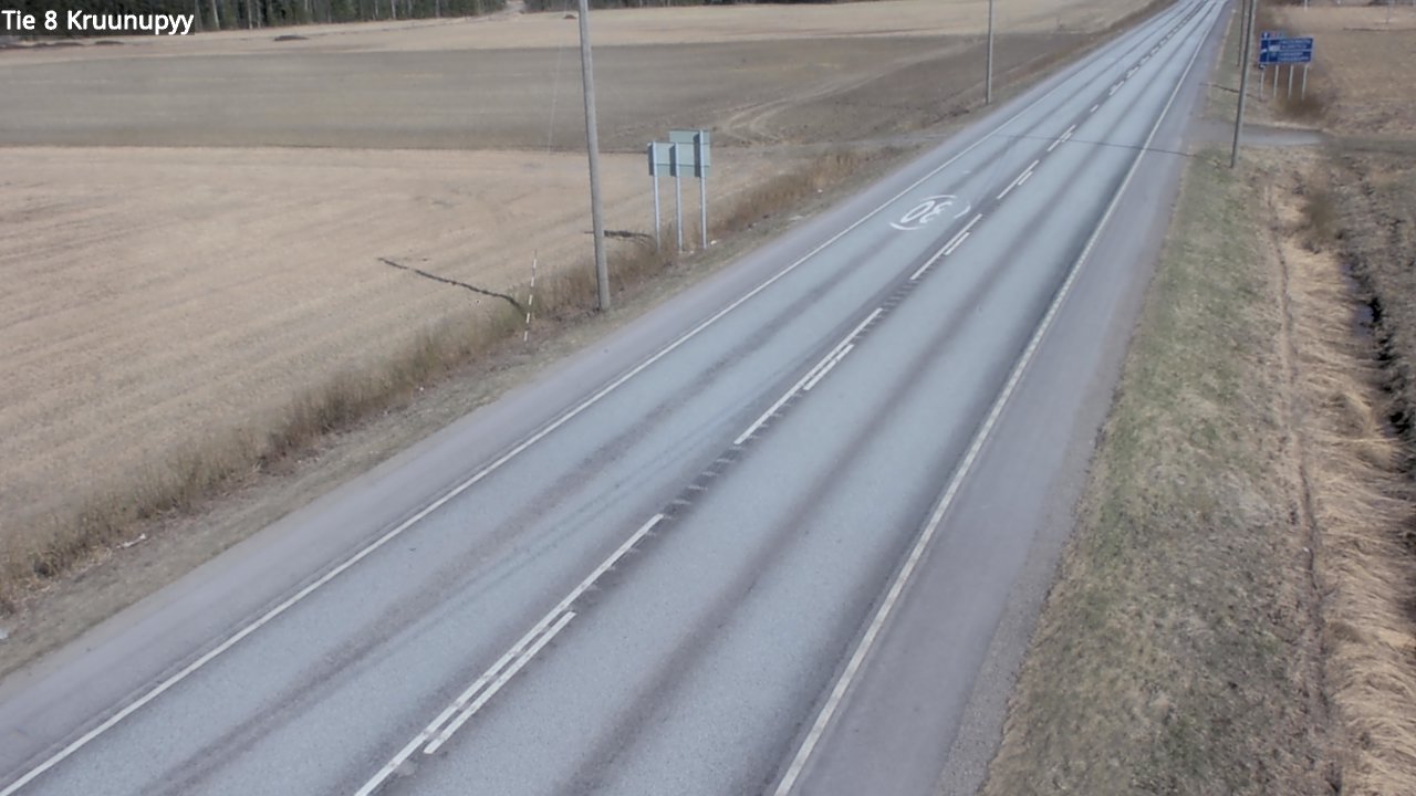 Weather Camera Image Road 8 Kruunupyy, Kruunupyy, Pohjanmaa