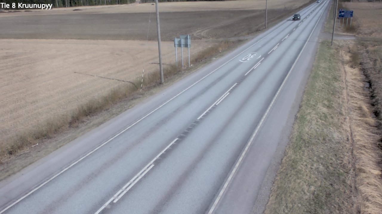 Weather Camera Image Väg 8 Kronoby, Kruunupyy, Pohjanmaa