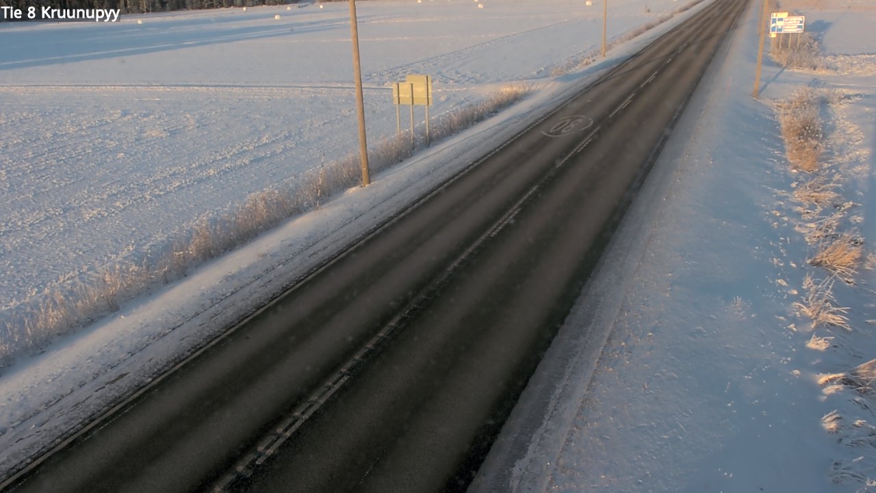 Weather Camera Image Road 8 Kruunupyy, Kruunupyy, Pohjanmaa