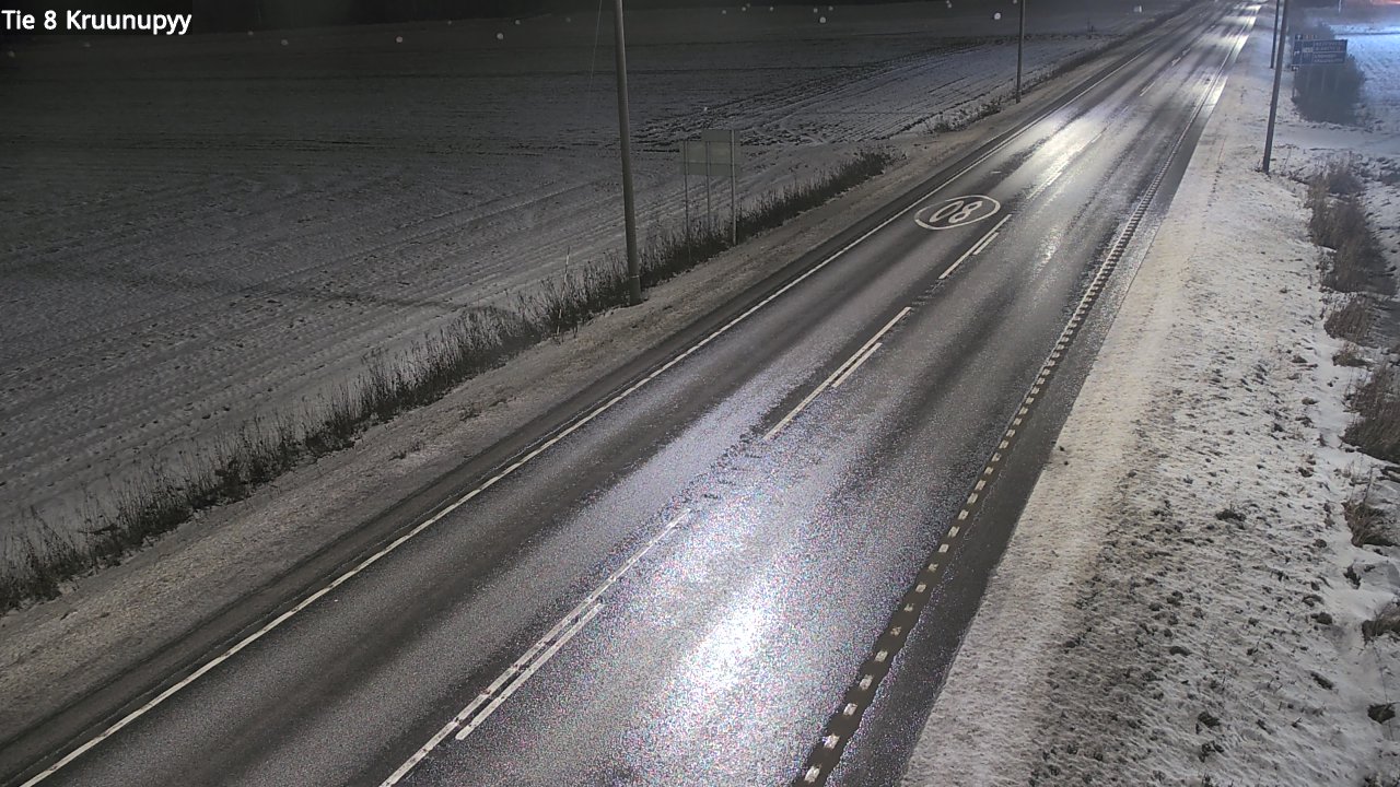 Weather Camera Image Väg 8 Kronoby, Kruunupyy, Pohjanmaa