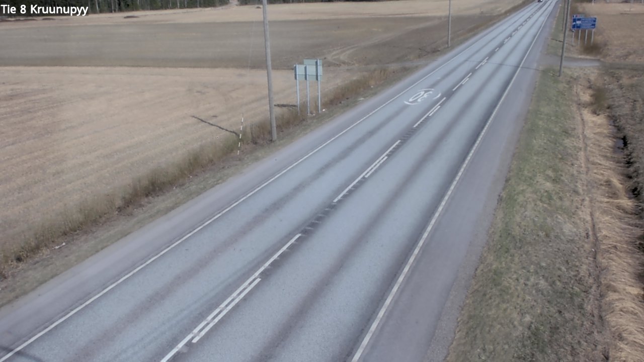 Weather Camera Image Väg 8 Kronoby, Kruunupyy, Pohjanmaa