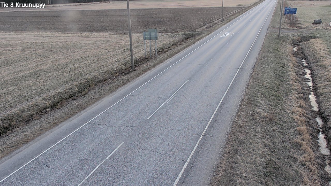Weather Camera Image Road 8 Kruunupyy, Kruunupyy, Pohjanmaa