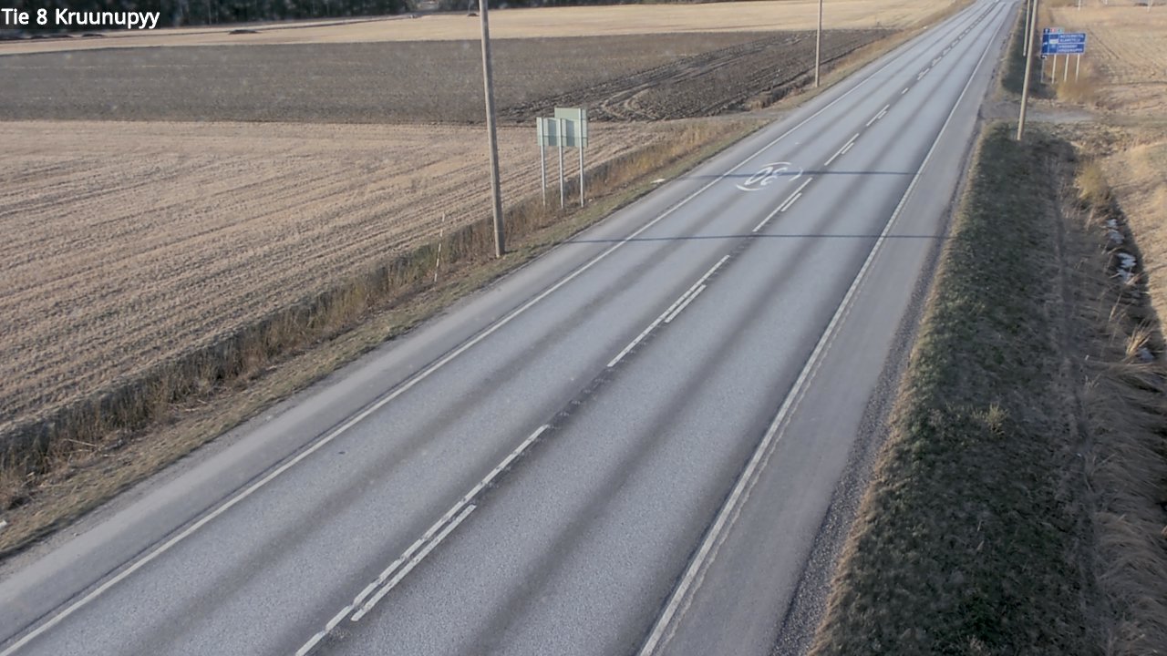 Weather Camera Image Road 8 Kruunupyy, Kruunupyy, Pohjanmaa