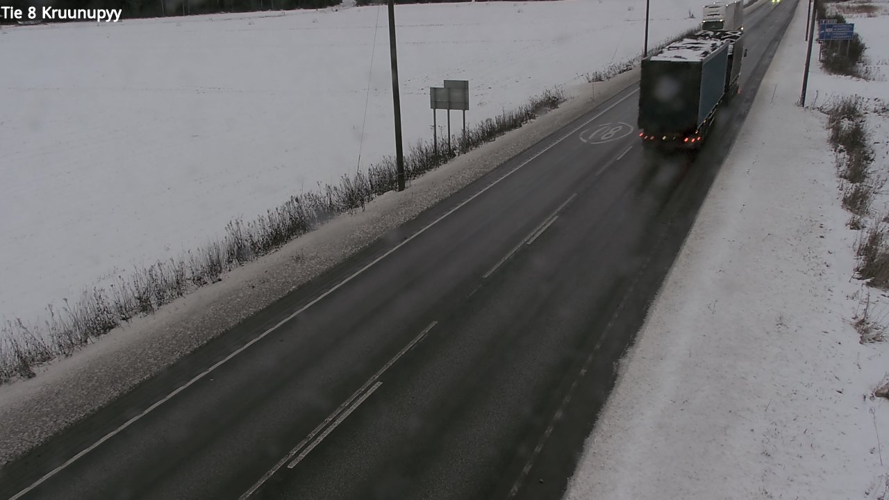Weather Camera Image Väg 8 Kronoby, Kruunupyy, Pohjanmaa