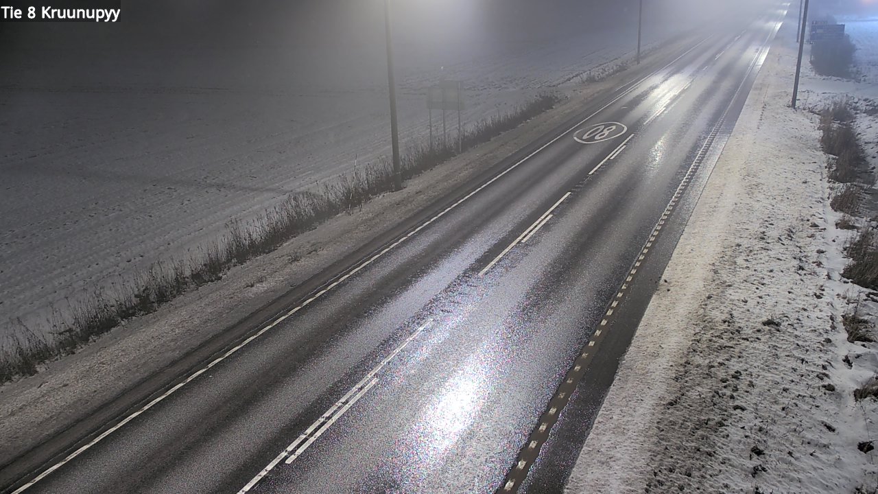 Weather Camera Image Väg 8 Kronoby, Kruunupyy, Pohjanmaa