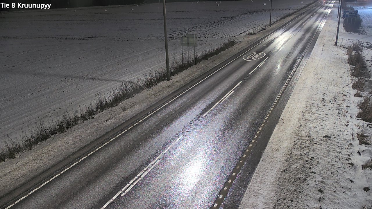 Weather Camera Image Väg 8 Kronoby, Kruunupyy, Pohjanmaa
