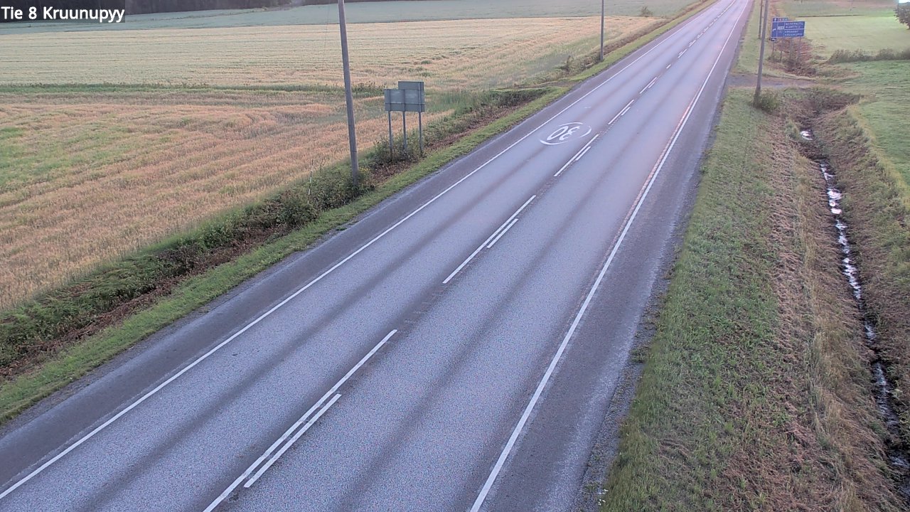 Weather Camera Image Road 8 Kruunupyy, Kruunupyy, Pohjanmaa