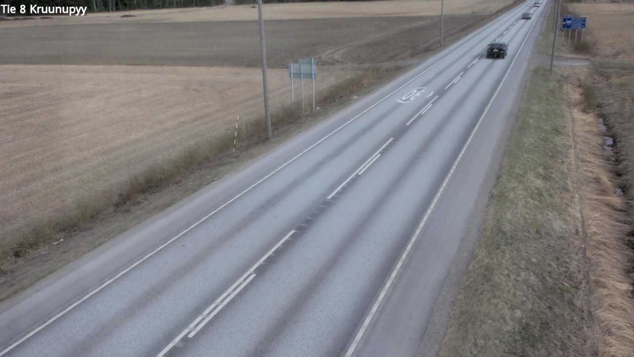 Weather Camera Image Väg 8 Kronoby, Kruunupyy, Pohjanmaa
