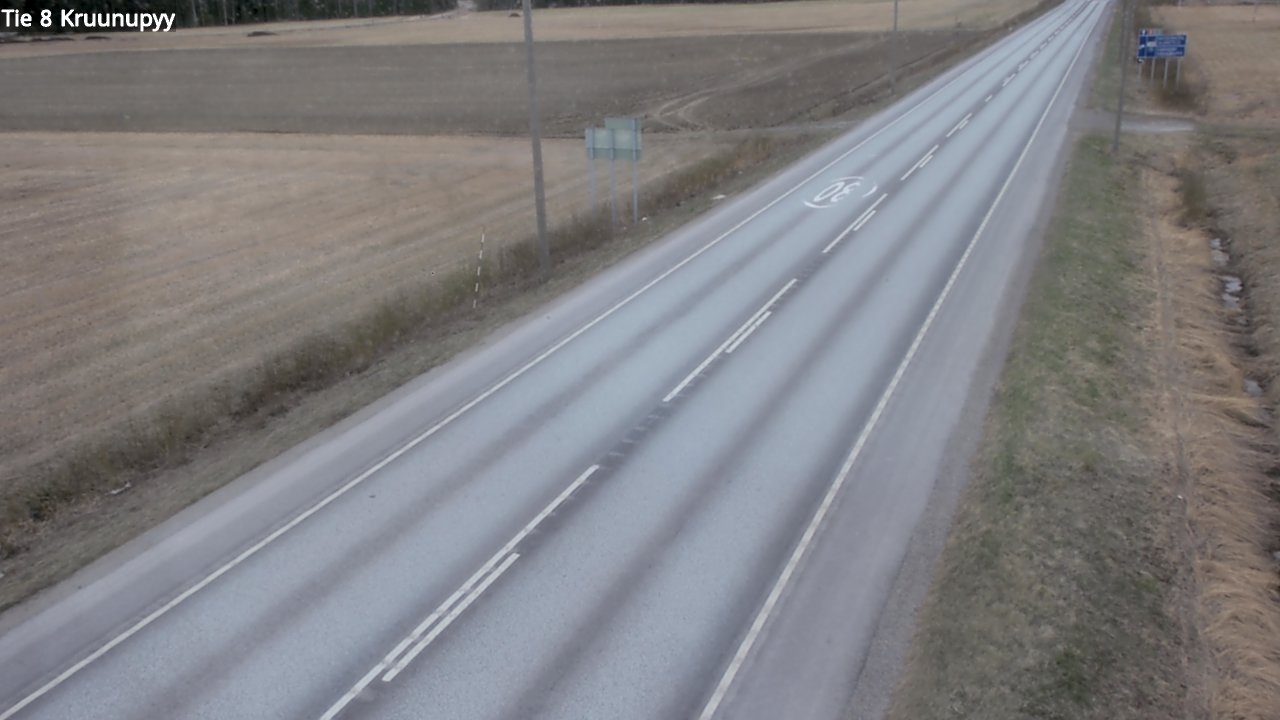 Weather Camera Image Väg 8 Kronoby, Kruunupyy, Pohjanmaa