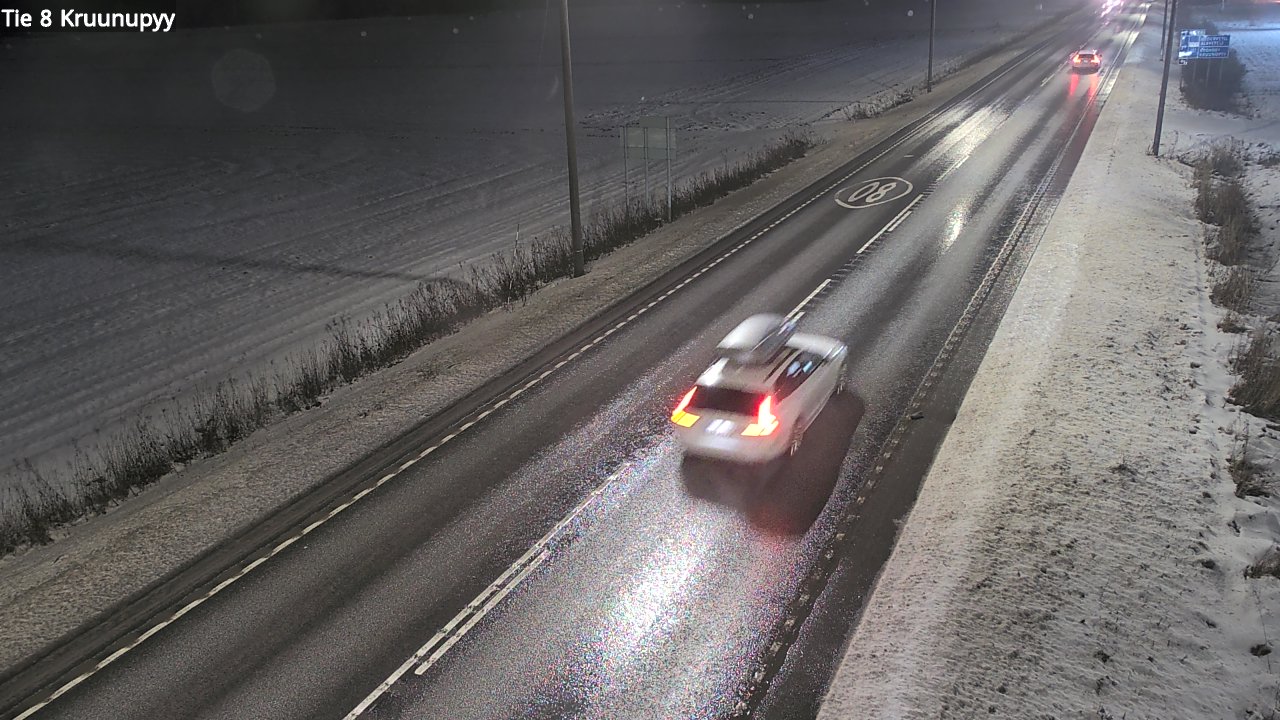 Weather Camera Image Väg 8 Kronoby, Kruunupyy, Pohjanmaa