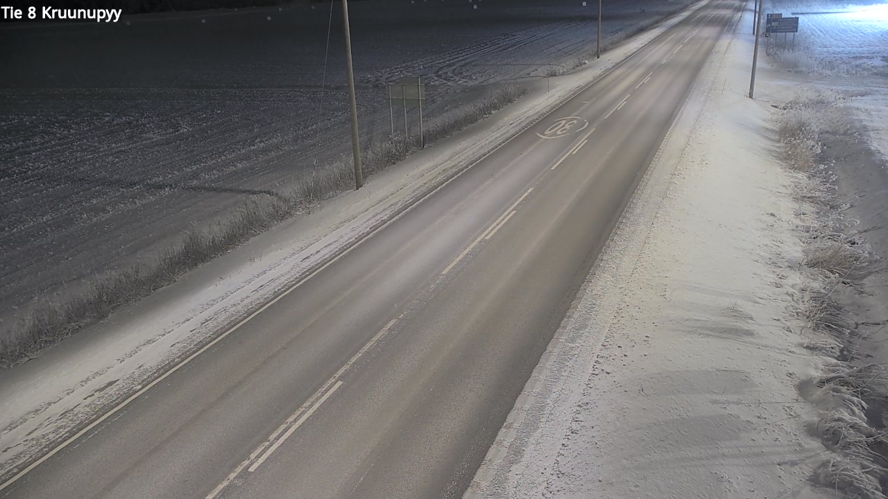Weather Camera Image Väg 8 Kronoby, Kruunupyy, Pohjanmaa