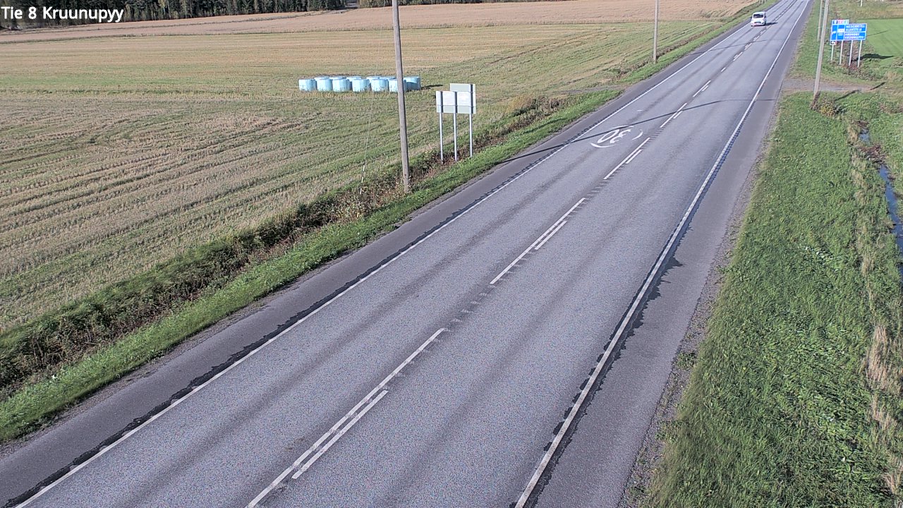 Weather Camera Image Väg 8 Kronoby, Kruunupyy, Pohjanmaa