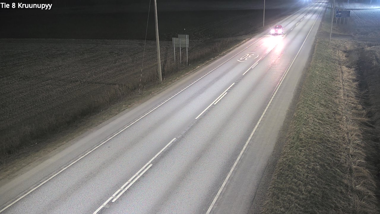 Weather Camera Image Road 8 Kruunupyy, Kruunupyy, Pohjanmaa