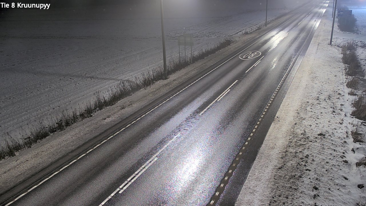 Weather Camera Image Väg 8 Kronoby, Kruunupyy, Pohjanmaa