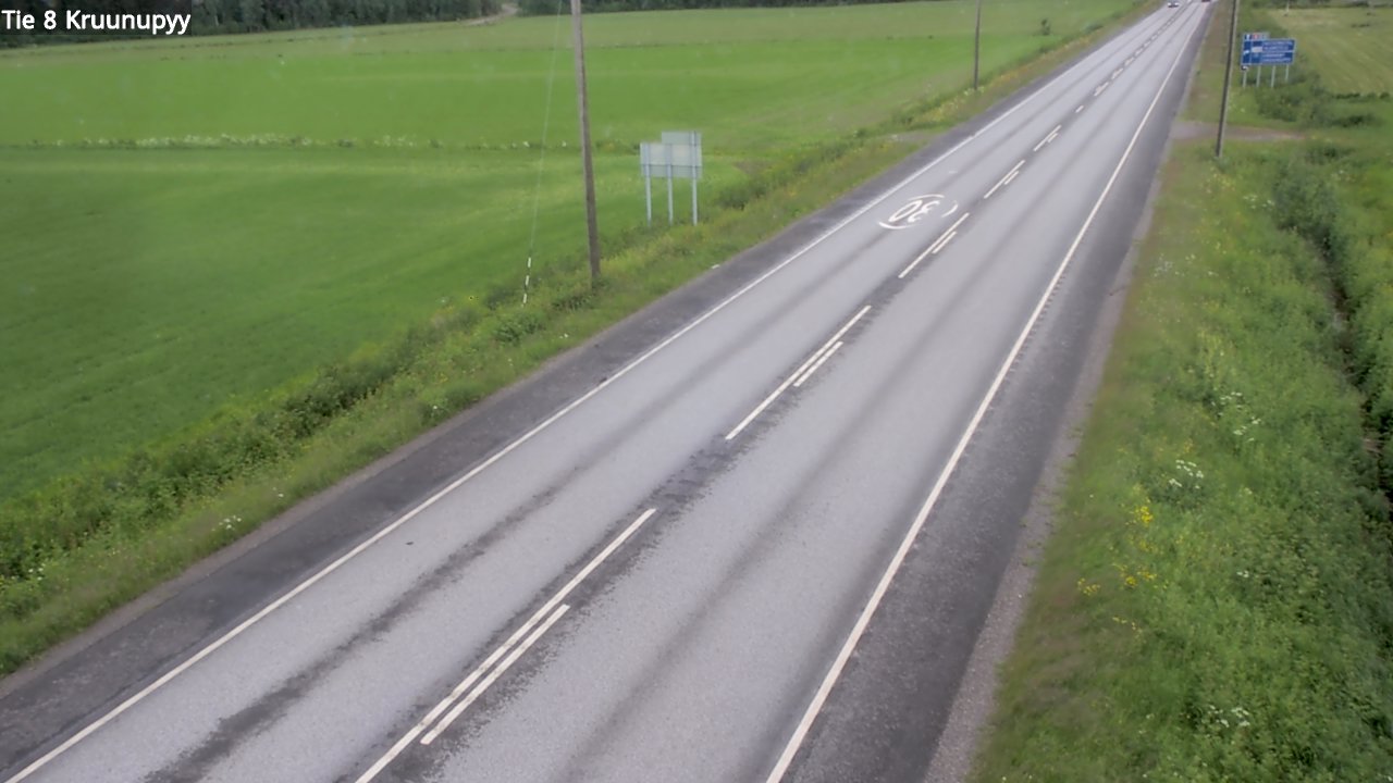 Weather Camera Image Road 8 Kruunupyy, Kruunupyy, Pohjanmaa