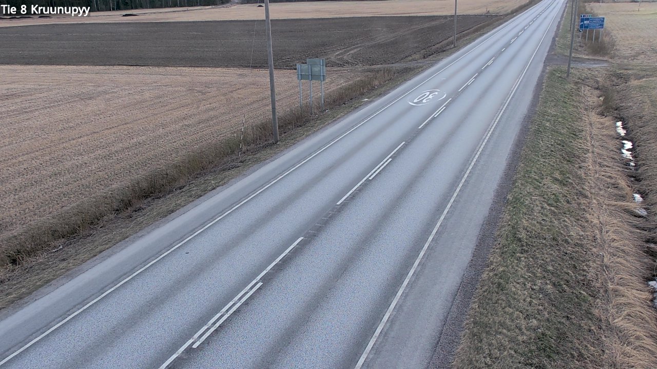Weather Camera Image Väg 8 Kronoby, Kruunupyy, Pohjanmaa