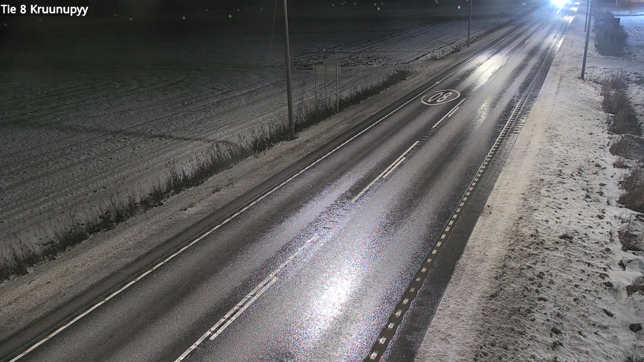 Weather Camera Image Väg 8 Kronoby, Kruunupyy, Pohjanmaa
