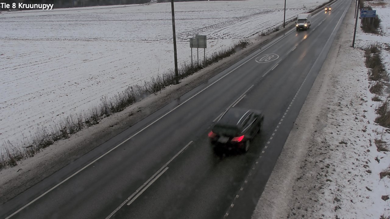 Weather Camera Image Väg 8 Kronoby, Kruunupyy, Pohjanmaa